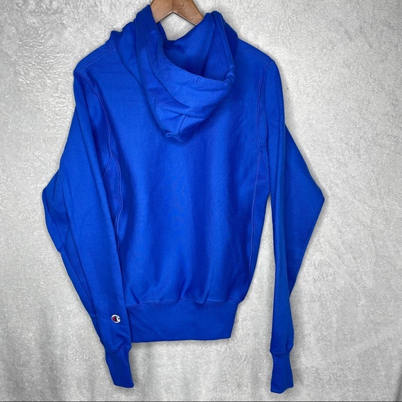 Champion Reverse Weave Hoodie Royal Blue NEW - Picture 2 of 4